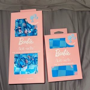 Brand new Barbie x Kitsch headless curls and pillowcase